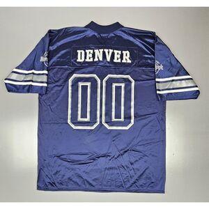 Hard Rock Cafe Denver Football Jersey. Mens 2XL.‎ Blue V-neck mesh.